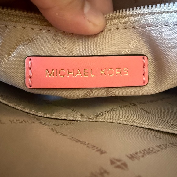 Michael Kors Pink Coral Tote Bag - Picture 8 of 13